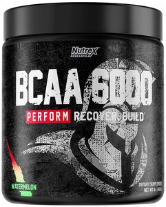 Фото Аминокислоты Nutrex BCAA 6000 Powder 2:1:1, порошок 230г (Арбуз) Спорт питание БЦАА / Для мужчин и женщин, похудения и набора мышечной массы