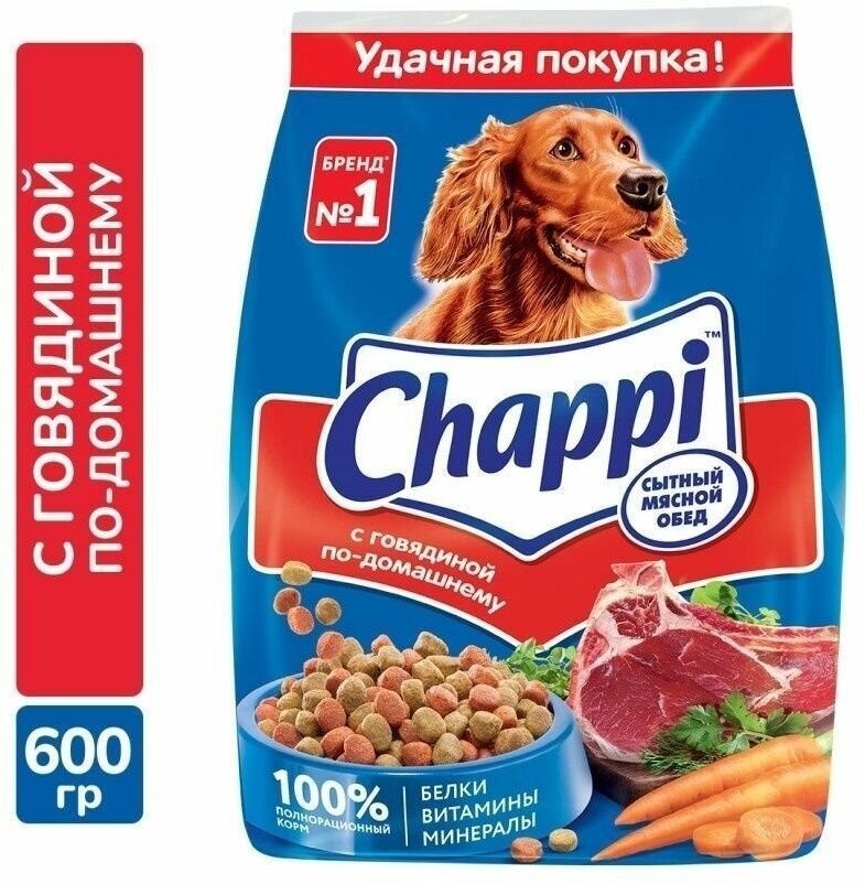 Chappi С говядиной по-домашнему, 600г