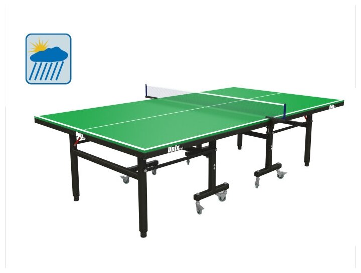 Всепогодный теннисный стол UNIX line 6 мм outdoor green