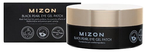MIZON Патчи под глаза MIZON Black Pearl Eye Gel Patch гидрогелевые с экстрактом чёрного жемчуга, 60 г