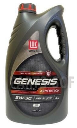 LUKOIL 3149878 5W--30 4L GENESIS ARMORTECH FD A5/B5 масло моторное синтетическое () 1шт