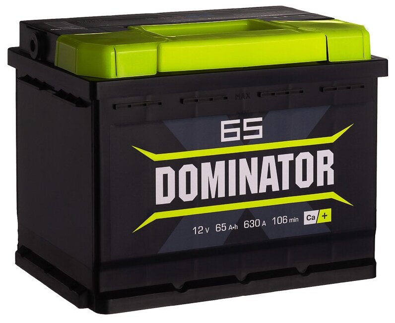 Аккумуляторная батарея DOMINATOR 6СТ65 обратная 630 А