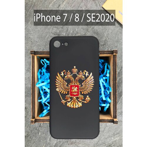 Силиконовый чехол Герб классический для iPhone 7 / 8 / SE2020 / на Айфон 7 / 8 / СЕ2020 чехол для iphone 7 8 se2020 se2022 морская волна