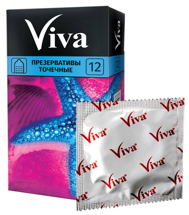 Презервативы Viva (Вива) точечные 12 шт. Richter Rubber Technology Sdn.Bhd. - фото №2