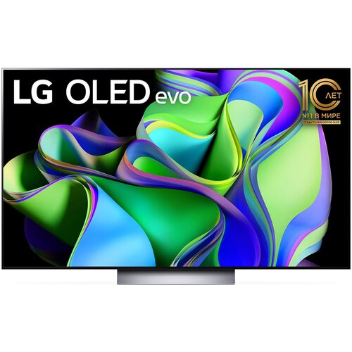 55 Телевизор LG OLED55C3RLA 2023 OLED RU, серый/черный