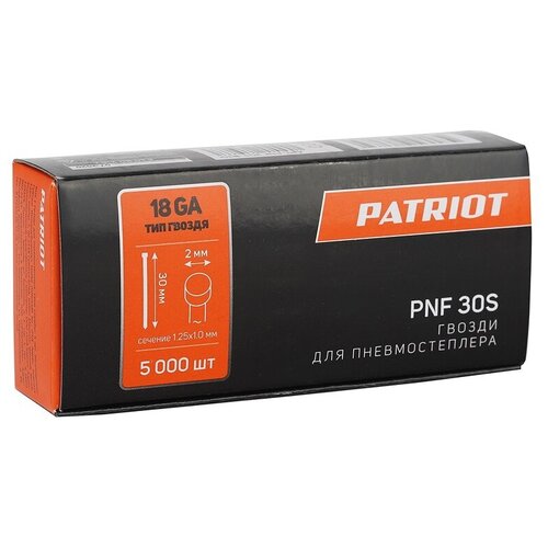 гвозди patriot pnf 30s для asg 210r отделоч тип 18ga сеч 1 25x1 0 2мм 30мм сталь 5000шт Гвозди PATRIOT PNF 30S для ASG 210R отделоч, тип 18GA, сеч.1.25x1.0, 2мм*30мм, сталь, 5000шт.