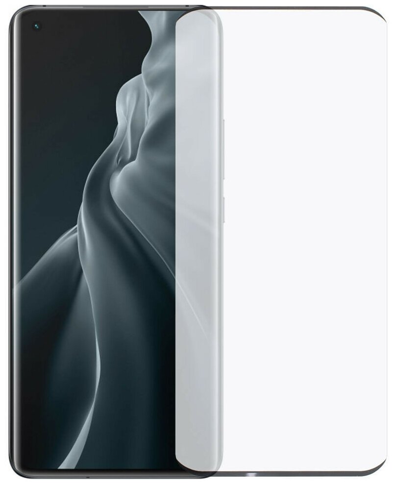 Защитное стекло для Xiaomi Mi 11, Сяоми Ми 11 полное покрытие (полноэкранное) черное