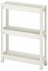 Тележка-этажерка IKEA VESKEN 54x18x71см белая