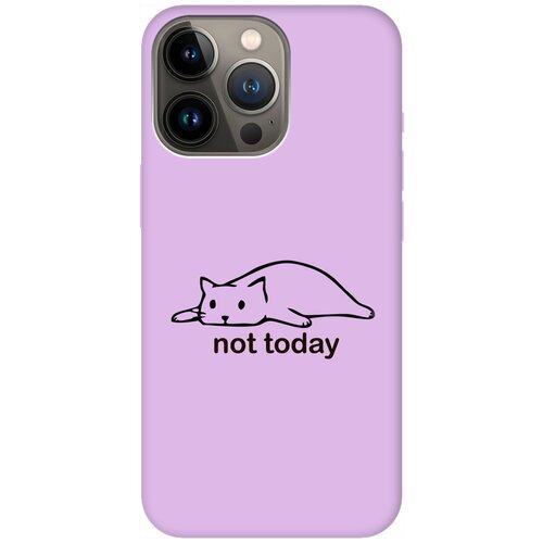 Силиконовый чехол на Apple iPhone 14 Pro Max / Эпл Айфон 14 Про Макс с рисунком Not Today Soft Touch сиреневый силиконовый чехол на apple iphone 15 pro max эпл айфон 15 про макс с рисунком not today soft touch сиреневый