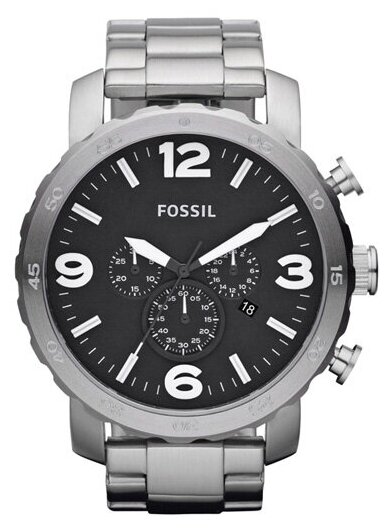 Наручные часы FOSSIL, серебряный, черный