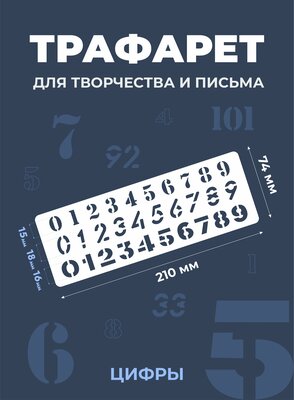 Трафарет цифры