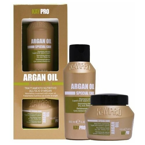 KAYPRO Набор Argan Oil питательный: шампунь 100 мл, маска 100 мл.