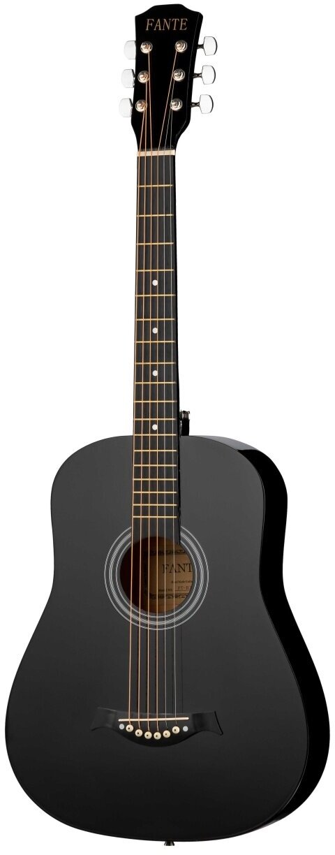 FT-R38B-BK Акустическая гитара, черная, Fante