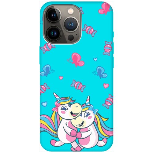 Силиконовый чехол на Apple iPhone 14 Pro Max / Эпл Айфон 14 Про Макс с рисунком Unicorns and Candies Soft Touch мятный силиконовый чехол на apple iphone 14 pro max эпл айфон 14 про макс с рисунком unicorns and candies soft touch розовый