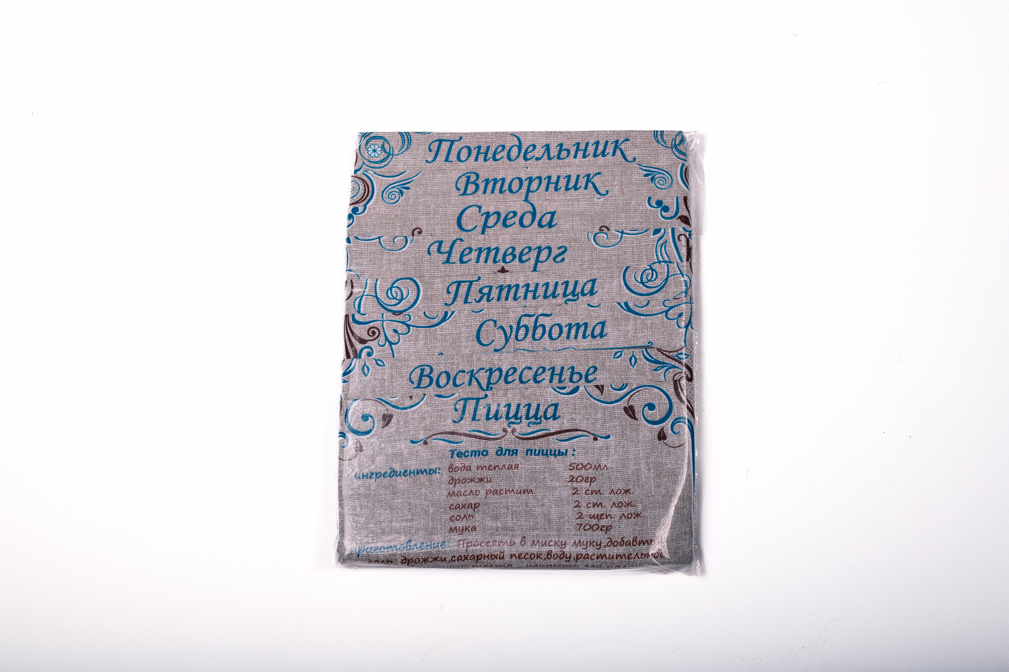 Набор полотенец из 8 штук рогожка Элис Текстиль "Неделька, рецепты" хлопок - фотография № 3