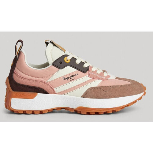 фото Кроссовки pepe jeans, размер 36, розовый, бежевый