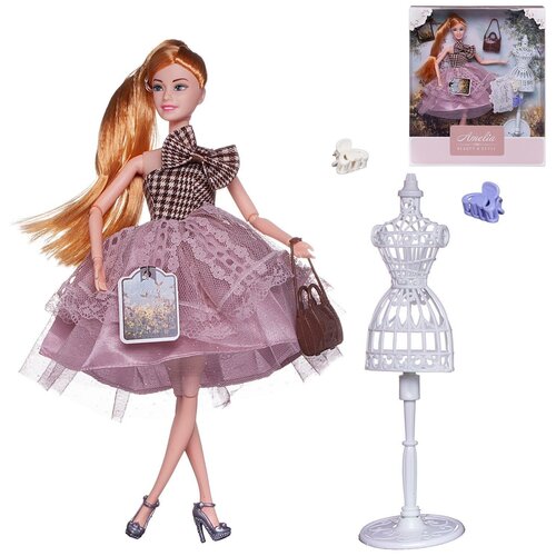 фото Кукла abtoys &quotлетний вечер&quot в платье с двухслойной ажурной юбкой, светлые волосы 30см pt-01634