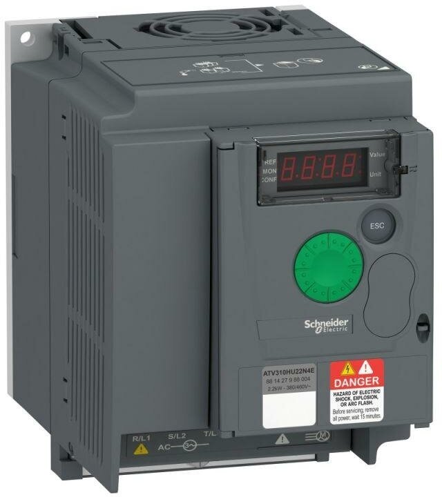 ATV310HU22N4E Частотный преобразователь Schneider Electric ATV310 2.2кВт, 380В, 3Ф