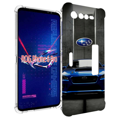 Чехол MyPads subaru субару 1 мужской для Asus ROG Phone 6 Pro задняя-панель-накладка-бампер