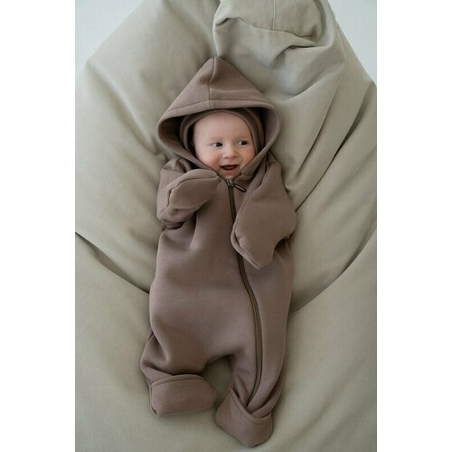 фото Комбинезон loomknits, размер 62, коричневый