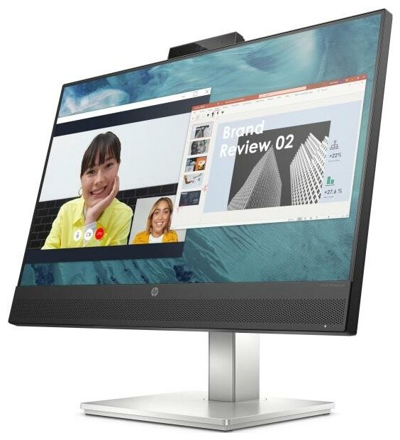 Монитор 238 HP M24 Webcam черный 459J3AA