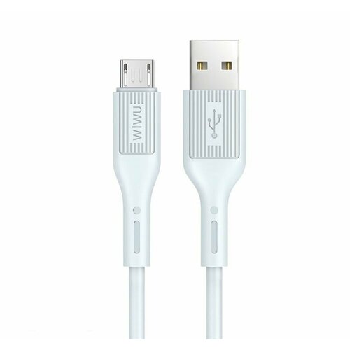 Кабель WIWU Vivid USB to Micro cable 1.2m White (G40) hard drive external cable usb micro b hdd cable micro data cable ssd sata wire 0 5m for samsung hard disk micro b usb3 0 cable