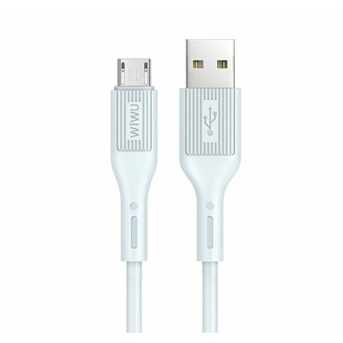 Кабель WIWU Vivid USB to Micro cable 1.2m White (G40) ttl download cable usb to ttl cable program software burning usb to serial mcu upgrade data cable ftdi