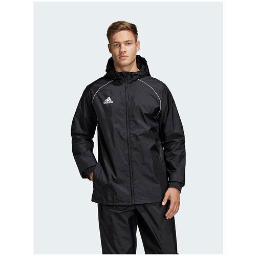 Ветровка Adidas Core18 Rain Jkt CE9048, р-р XL, Черный