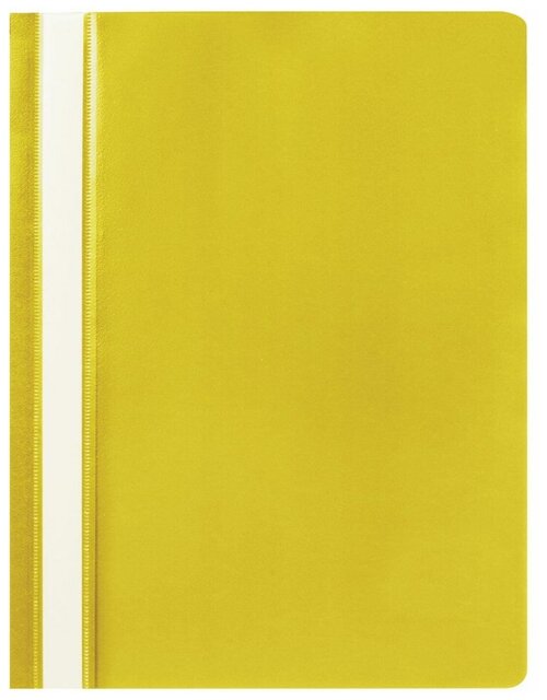 Папка-скоросшиватель комплект 25шт, выгодная упаковка , А4, желтая, STAFF, 880535