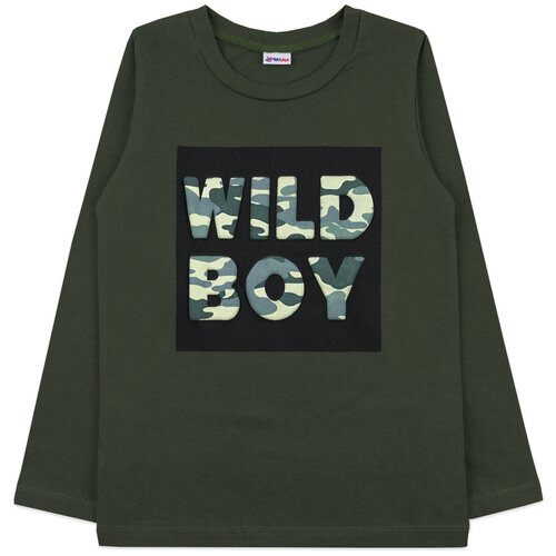 Джемпер лонгслив для мальчика, черный, Wild Boy 36 (140-146) 8-9 лет