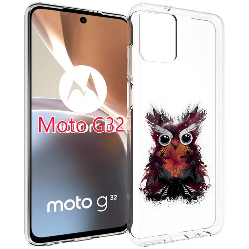 Чехол MyPads Необычная сова для Motorola Moto G32 задняя-панель-накладка-бампер