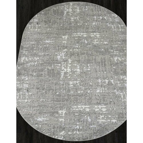 Ковер 8667 - GRAY-CREAM - Овал - коллекция RICHI 2.00x3.00