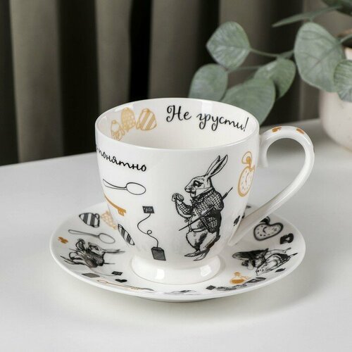 Чайная пара Безумное чаепитие 440 мл блюдце d165 см 1332₽