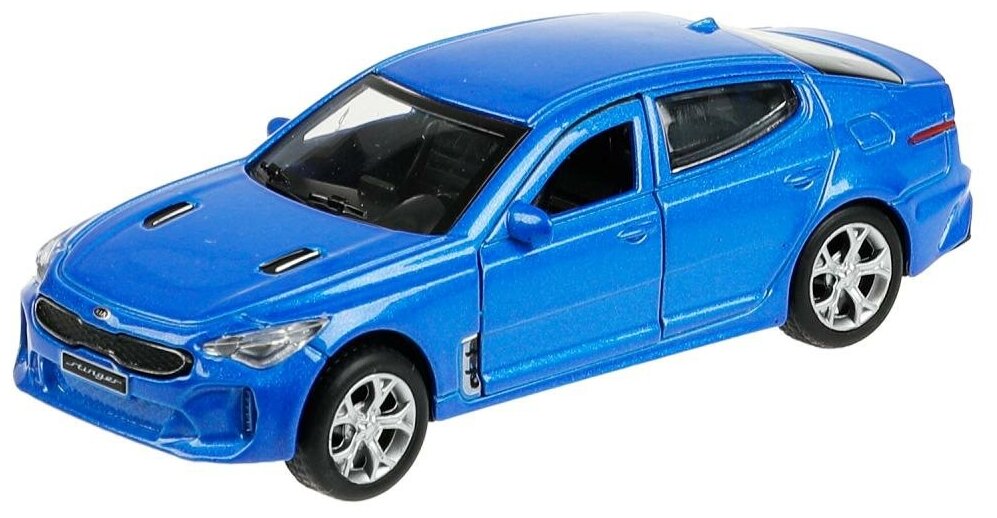 Металлическая модель Технопарк Kia Stinger синяя 12 см, откр. двери и багажник
