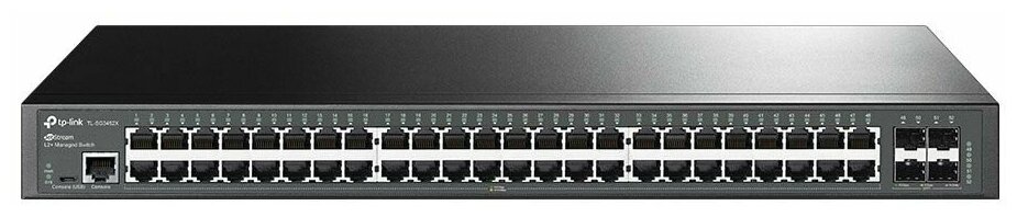 Коммутатор/ JetStream™ 48-Port Gigabit L2+ Managed Switch with 4 10GE SFP+ Slots