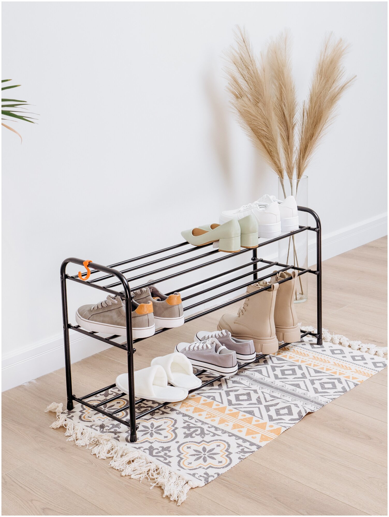 фото Обувница ЗМИ, Этажерка для обуви "Альфа 33", 3 полки, 12 пар обуви