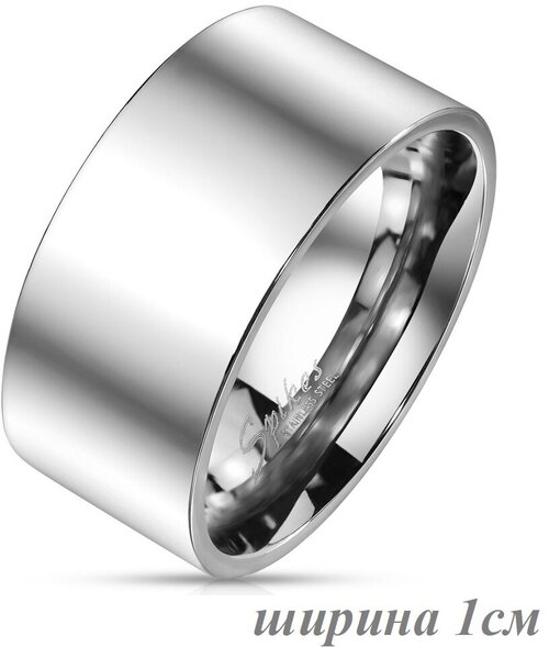 Кольцо обручальное Spikes, размер 17.5, серебряный