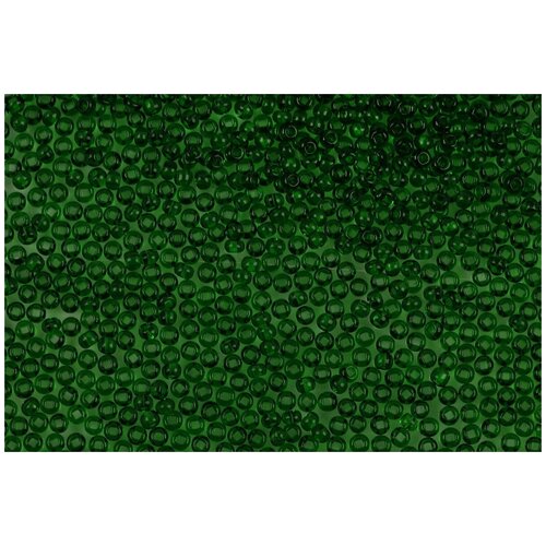 Бисер круглый PRECIOSA Чехия, 10/0, 2,3 мм, 50 г, цвет 50120 темно-зеленый