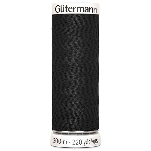 Нить универсальная Gutermann Sew All, черный, 000