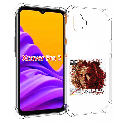 чехол mypads eminem relapse refill для samsung galaxy m13 задняя панель накладка бампер Чехол MyPads Eminem RELAPSE, REFILL для Samsung Galaxy Xcover Pro 2 задняя-панель-накладка-бампер