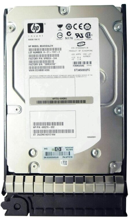 Жесткий диск HP BD450DAJZH 450GB 10K FC-AL