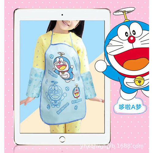 Фартук для труда + нарукавники Doraemon, 500 х 395/250 х 160 мм, (рост 116-134 см)