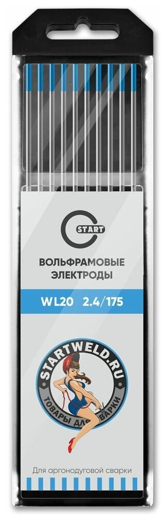 Вольфрамовый электрод WL 20 2,4/175 голубой (10 шт) START