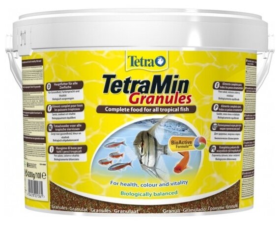 Корм для всех видов рыб Tetra Min Granules 10л гранулы