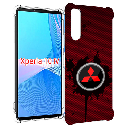 Чехол MyPads мицубиси mitsubishi 2 для Sony Xperia 10 IV (10-4) задняя-панель-накладка-бампер