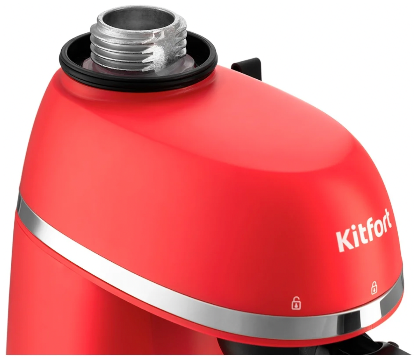 Кофеварка Kitfort, кофеварка рожкового типа, функция взбивания молока, 800Вт - фотография № 4