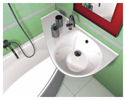 Раковина для ванной Ravak AVOCADO Comfort левый, белый XJ9L1100000 - фотография № 3