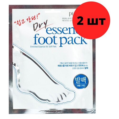 [PETITFEE] Маска-носочки д/ног с сухой эссенцией Dry Essence Foot Pack, 2 шт