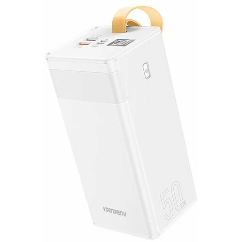 Внешний аккумулятор (Power Bank) Denmen DP25 для 50000mAh (MicroUSB/Type-C/USB2) (белый)