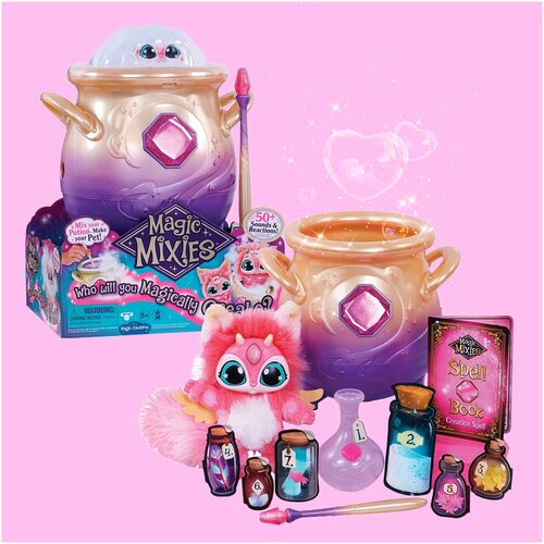 фото Moose magic mixies интерактивный волшебный котел магик миксиес, цвет розовый.
